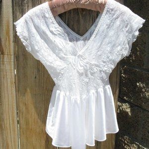 Nylon and Lace Teddy ~Sexy Teddy ~~ Baby Doll Nightie~Stretch Butterfly Lace